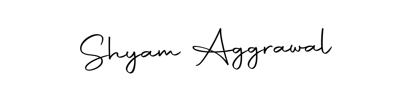 Create a beautiful signature design for name Shyam Aggrawal. With this signature (Autography-DOLnW) fonts, you can make a handwritten signature for free. Shyam Aggrawal signature style 10 images and pictures png
