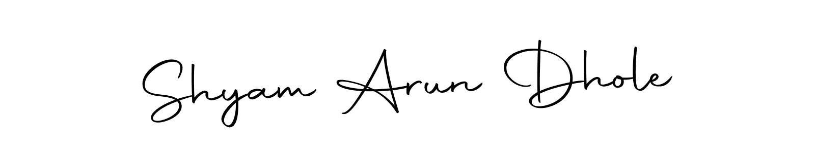 Make a short Shyam Arun Dhole signature style. Manage your documents anywhere anytime using Autography-DOLnW. Create and add eSignatures, submit forms, share and send files easily. Shyam Arun Dhole signature style 10 images and pictures png