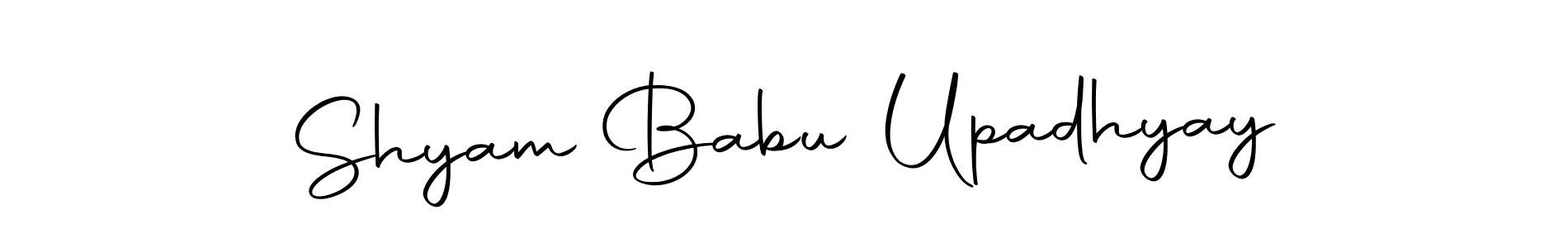 Also we have Shyam Babu Upadhyay name is the best signature style. Create professional handwritten signature collection using Autography-DOLnW autograph style. Shyam Babu Upadhyay signature style 10 images and pictures png