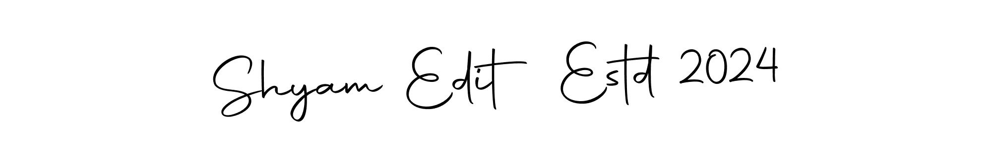 Autography-DOLnW is a professional signature style that is perfect for those who want to add a touch of class to their signature. It is also a great choice for those who want to make their signature more unique. Get Shyam Edit Estd 2024 name to fancy signature for free. Shyam Edit Estd 2024 signature style 10 images and pictures png
