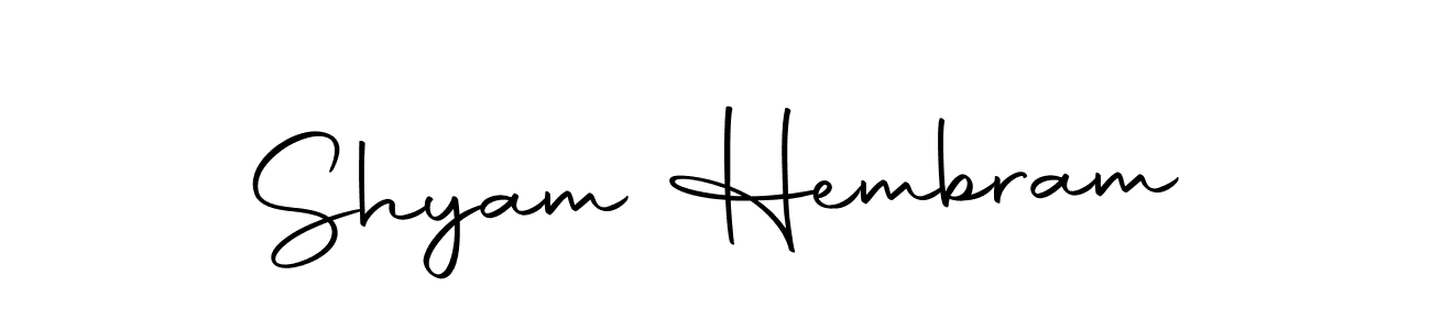 if you are searching for the best signature style for your name Shyam Hembram. so please give up your signature search. here we have designed multiple signature styles  using Autography-DOLnW. Shyam Hembram signature style 10 images and pictures png