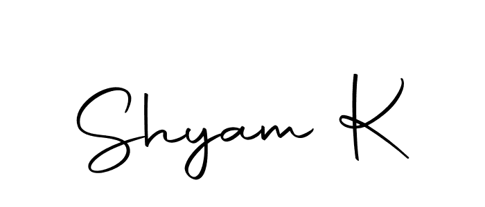 How to make Shyam K signature? Autography-DOLnW is a professional autograph style. Create handwritten signature for Shyam K name. Shyam K signature style 10 images and pictures png