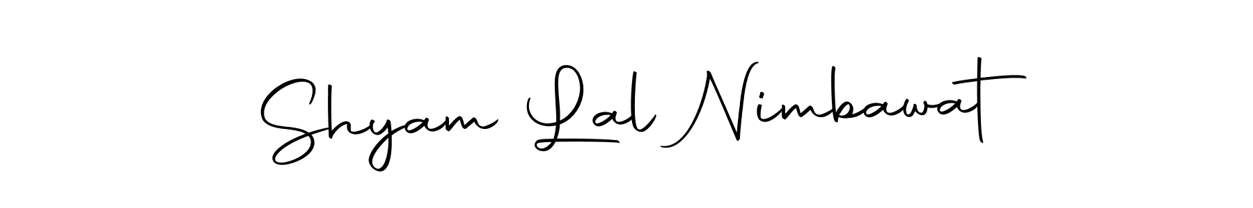 How to make Shyam Lal Nimbawat name signature. Use Autography-DOLnW style for creating short signs online. This is the latest handwritten sign. Shyam Lal Nimbawat signature style 10 images and pictures png