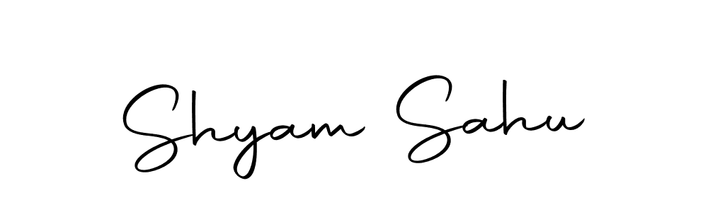Use a signature maker to create a handwritten signature online. With this signature software, you can design (Autography-DOLnW) your own signature for name Shyam Sahu. Shyam Sahu signature style 10 images and pictures png