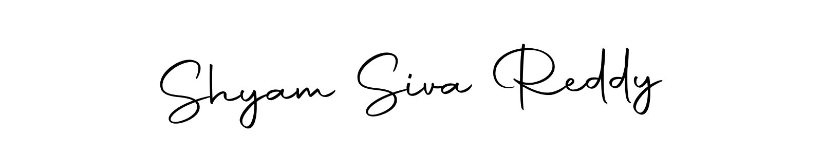 Create a beautiful signature design for name Shyam Siva Reddy. With this signature (Autography-DOLnW) fonts, you can make a handwritten signature for free. Shyam Siva Reddy signature style 10 images and pictures png