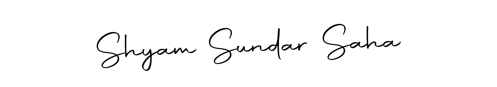 if you are searching for the best signature style for your name Shyam Sundar Saha. so please give up your signature search. here we have designed multiple signature styles  using Autography-DOLnW. Shyam Sundar Saha signature style 10 images and pictures png