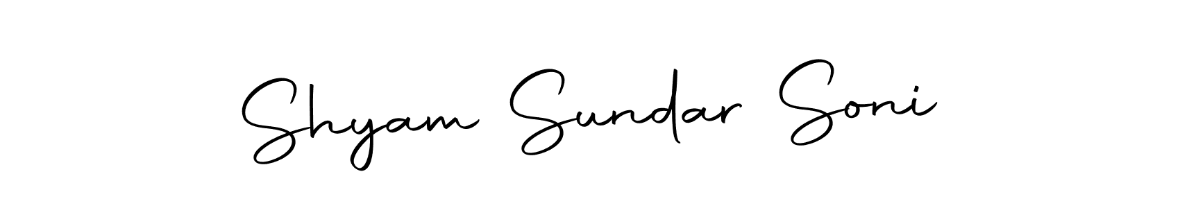 Use a signature maker to create a handwritten signature online. With this signature software, you can design (Autography-DOLnW) your own signature for name Shyam Sundar Soni. Shyam Sundar Soni signature style 10 images and pictures png