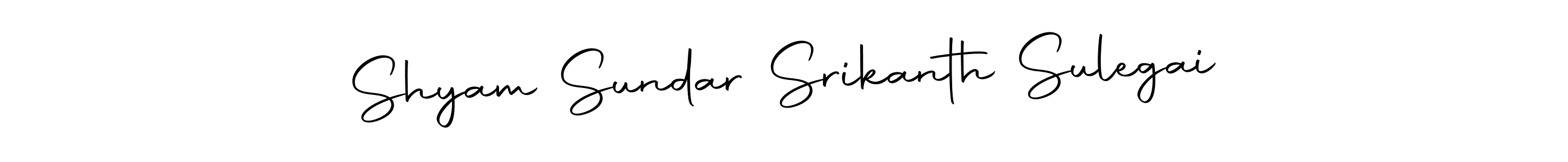 You can use this online signature creator to create a handwritten signature for the name Shyam Sundar Srikanth Sulegai. This is the best online autograph maker. Shyam Sundar Srikanth Sulegai signature style 10 images and pictures png