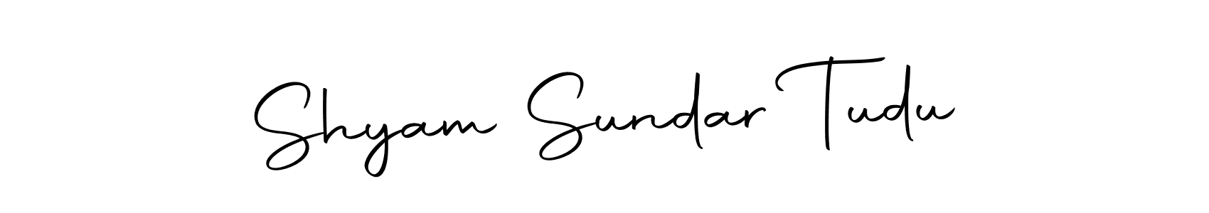 if you are searching for the best signature style for your name Shyam Sundar Tudu. so please give up your signature search. here we have designed multiple signature styles  using Autography-DOLnW. Shyam Sundar Tudu signature style 10 images and pictures png