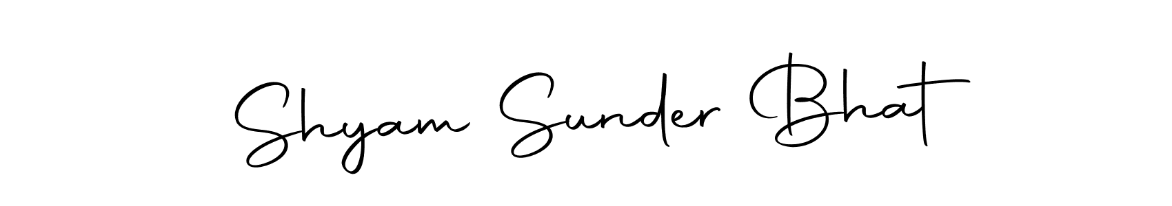 if you are searching for the best signature style for your name Shyam Sunder Bhat. so please give up your signature search. here we have designed multiple signature styles  using Autography-DOLnW. Shyam Sunder Bhat signature style 10 images and pictures png