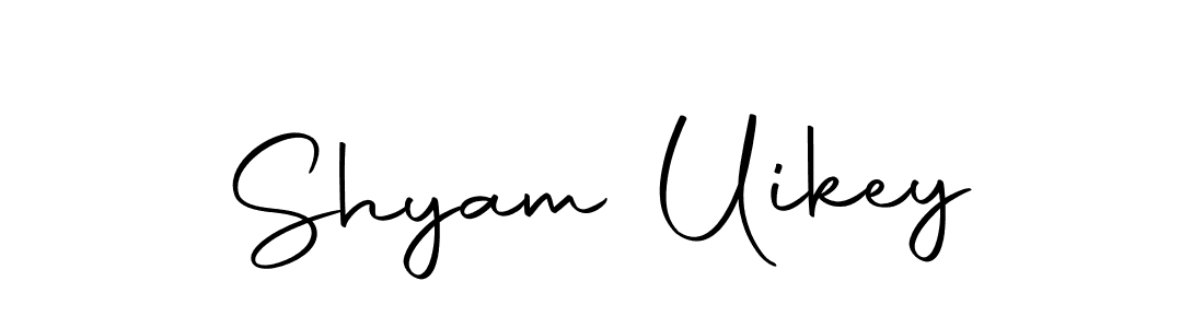 How to make Shyam Uikey name signature. Use Autography-DOLnW style for creating short signs online. This is the latest handwritten sign. Shyam Uikey signature style 10 images and pictures png