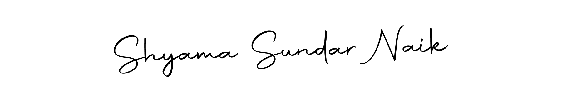 How to make Shyama Sundar Naik name signature. Use Autography-DOLnW style for creating short signs online. This is the latest handwritten sign. Shyama Sundar Naik signature style 10 images and pictures png