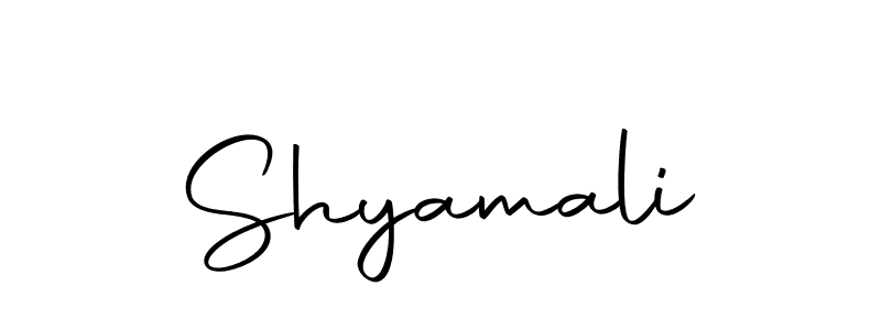Design your own signature with our free online signature maker. With this signature software, you can create a handwritten (Autography-DOLnW) signature for name Shyamali. Shyamali signature style 10 images and pictures png