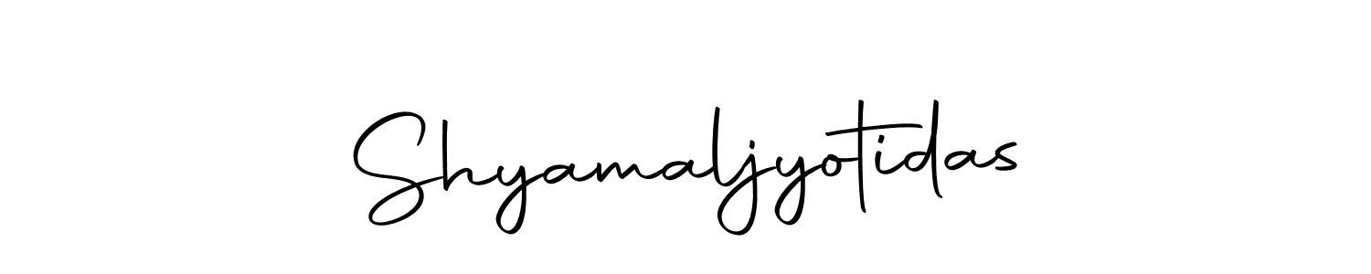 You can use this online signature creator to create a handwritten signature for the name Shyamaljyotidas. This is the best online autograph maker. Shyamaljyotidas signature style 10 images and pictures png