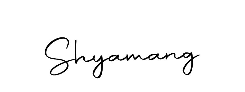 Create a beautiful signature design for name Shyamang. With this signature (Autography-DOLnW) fonts, you can make a handwritten signature for free. Shyamang signature style 10 images and pictures png