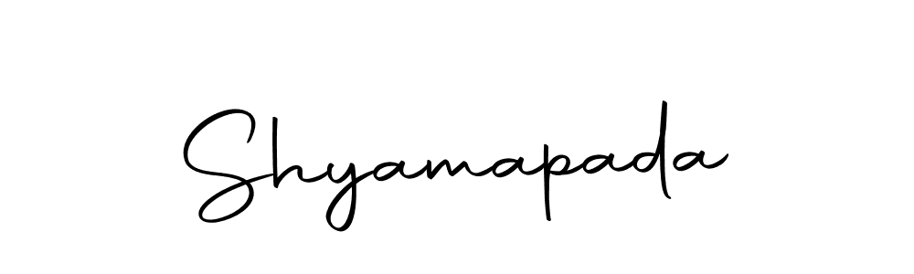 You should practise on your own different ways (Autography-DOLnW) to write your name (Shyamapada) in signature. don't let someone else do it for you. Shyamapada signature style 10 images and pictures png