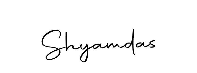 How to make Shyamdas signature? Autography-DOLnW is a professional autograph style. Create handwritten signature for Shyamdas name. Shyamdas signature style 10 images and pictures png