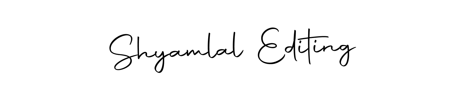 Similarly Autography-DOLnW is the best handwritten signature design. Signature creator online .You can use it as an online autograph creator for name Shyamlal Editing. Shyamlal Editing signature style 10 images and pictures png