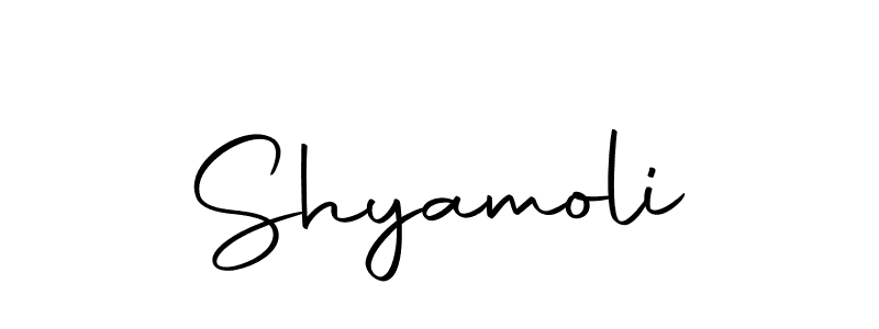 How to make Shyamoli signature? Autography-DOLnW is a professional autograph style. Create handwritten signature for Shyamoli name. Shyamoli signature style 10 images and pictures png