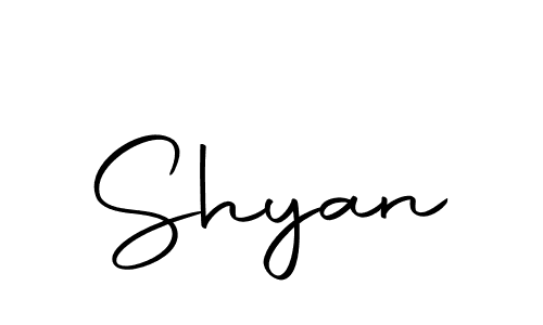 if you are searching for the best signature style for your name Shyan. so please give up your signature search. here we have designed multiple signature styles  using Autography-DOLnW. Shyan signature style 10 images and pictures png