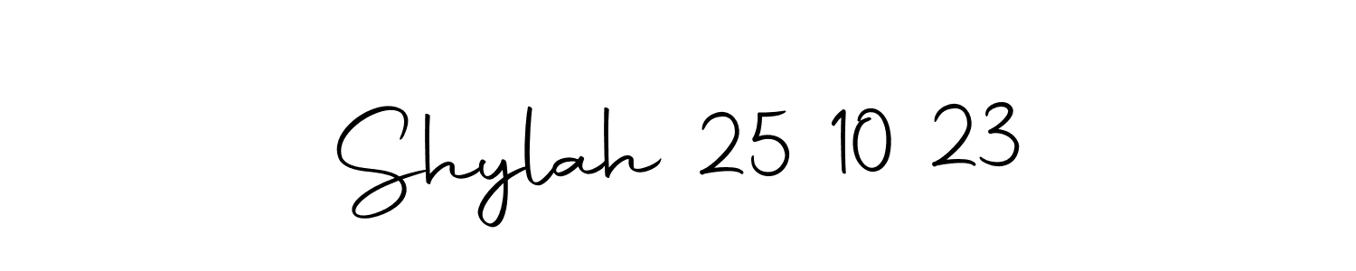 The best way (Autography-DOLnW) to make a short signature is to pick only two or three words in your name. The name Shylah 25 10 23 include a total of six letters. For converting this name. Shylah 25 10 23 signature style 10 images and pictures png