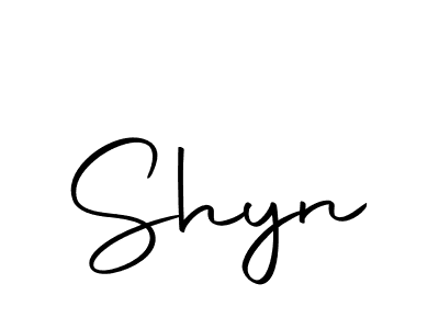 Create a beautiful signature design for name Shyn. With this signature (Autography-DOLnW) fonts, you can make a handwritten signature for free. Shyn signature style 10 images and pictures png