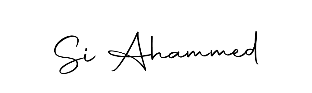 Use a signature maker to create a handwritten signature online. With this signature software, you can design (Autography-DOLnW) your own signature for name Si Ahammed. Si Ahammed signature style 10 images and pictures png