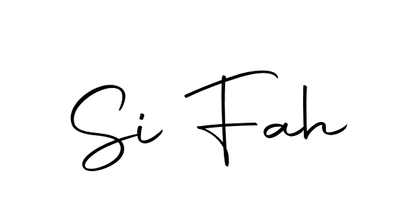 How to make Si Fah name signature. Use Autography-DOLnW style for creating short signs online. This is the latest handwritten sign. Si Fah signature style 10 images and pictures png