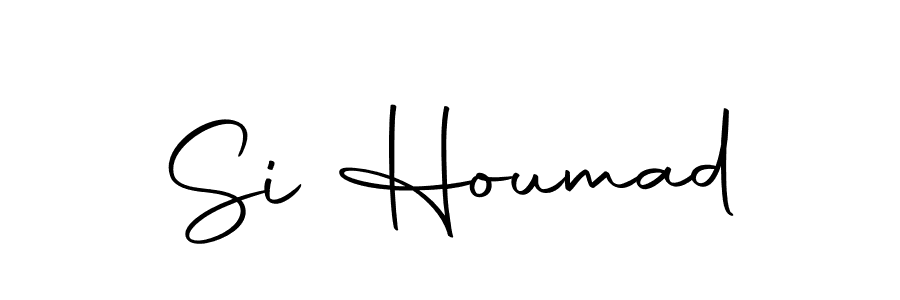 Si Houmad stylish signature style. Best Handwritten Sign (Autography-DOLnW) for my name. Handwritten Signature Collection Ideas for my name Si Houmad. Si Houmad signature style 10 images and pictures png