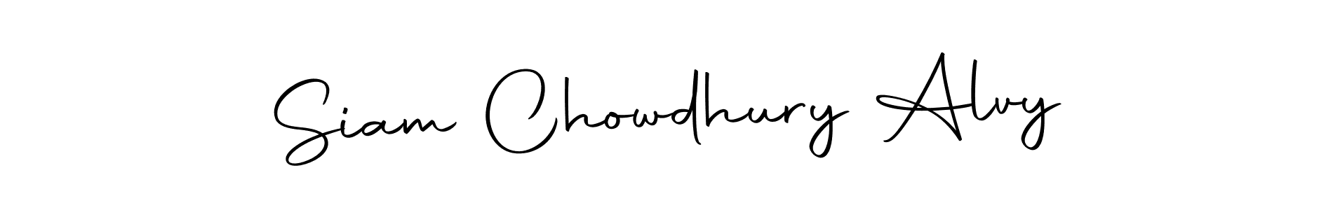 How to make Siam Chowdhury Alvy name signature. Use Autography-DOLnW style for creating short signs online. This is the latest handwritten sign. Siam Chowdhury Alvy signature style 10 images and pictures png