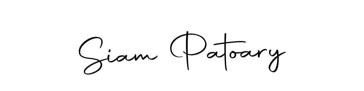 Use a signature maker to create a handwritten signature online. With this signature software, you can design (Autography-DOLnW) your own signature for name Siam Patoary. Siam Patoary signature style 10 images and pictures png