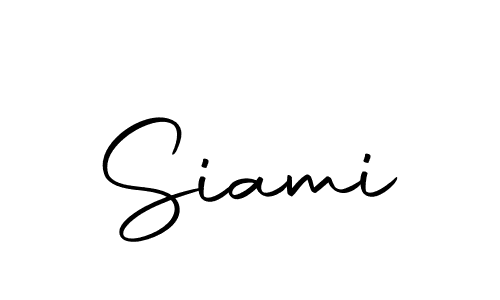 The best way (Autography-DOLnW) to make a short signature is to pick only two or three words in your name. The name Siami include a total of six letters. For converting this name. Siami signature style 10 images and pictures png