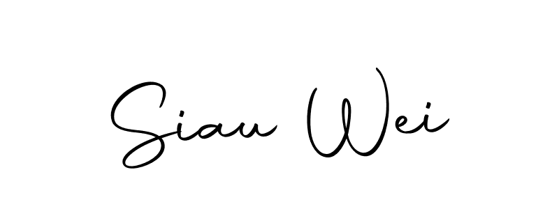 Also we have Siau Wei name is the best signature style. Create professional handwritten signature collection using Autography-DOLnW autograph style. Siau Wei signature style 10 images and pictures png