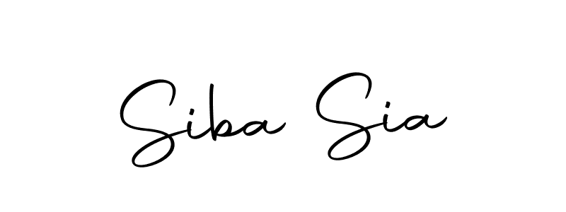 Create a beautiful signature design for name Siba Sia. With this signature (Autography-DOLnW) fonts, you can make a handwritten signature for free. Siba Sia signature style 10 images and pictures png