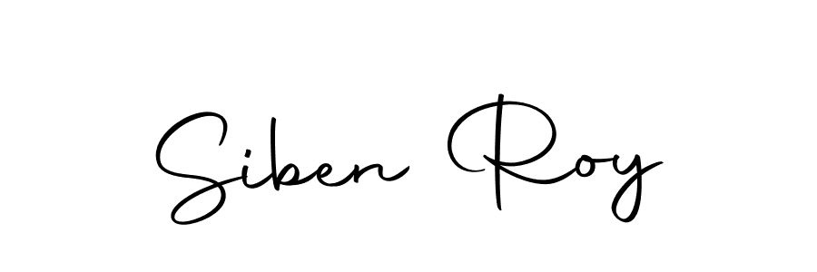 Design your own signature with our free online signature maker. With this signature software, you can create a handwritten (Autography-DOLnW) signature for name Siben Roy. Siben Roy signature style 10 images and pictures png