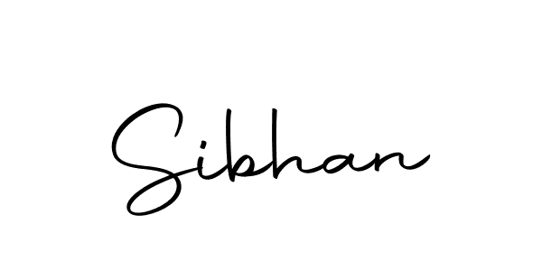 Design your own signature with our free online signature maker. With this signature software, you can create a handwritten (Autography-DOLnW) signature for name Sibhan. Sibhan signature style 10 images and pictures png