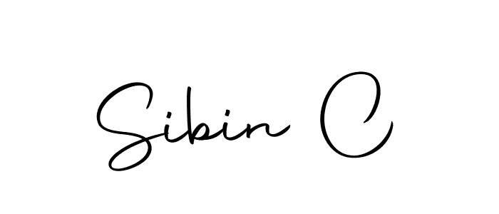 The best way (Autography-DOLnW) to make a short signature is to pick only two or three words in your name. The name Sibin C include a total of six letters. For converting this name. Sibin C signature style 10 images and pictures png