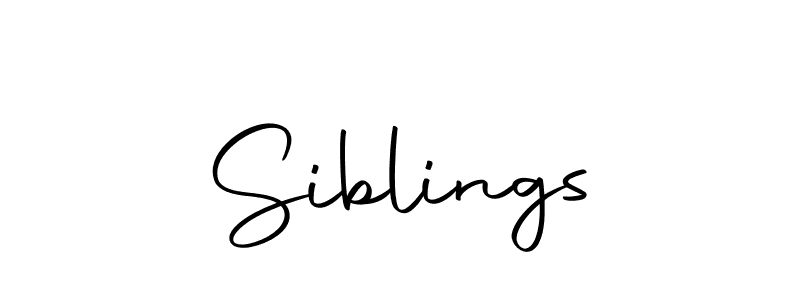 Design your own signature with our free online signature maker. With this signature software, you can create a handwritten (Autography-DOLnW) signature for name Siblings. Siblings signature style 10 images and pictures png