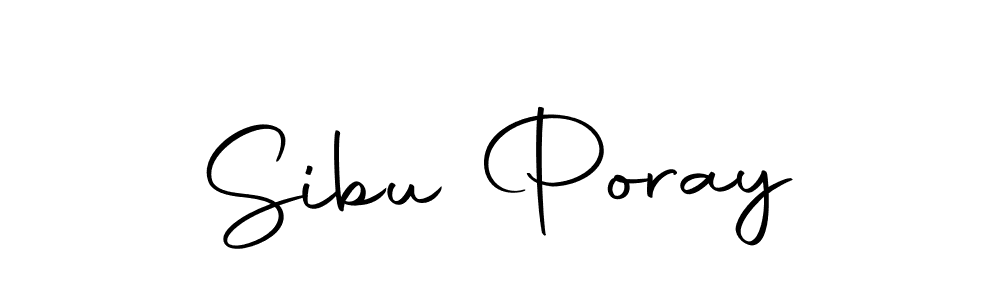 Sibu Poray stylish signature style. Best Handwritten Sign (Autography-DOLnW) for my name. Handwritten Signature Collection Ideas for my name Sibu Poray. Sibu Poray signature style 10 images and pictures png