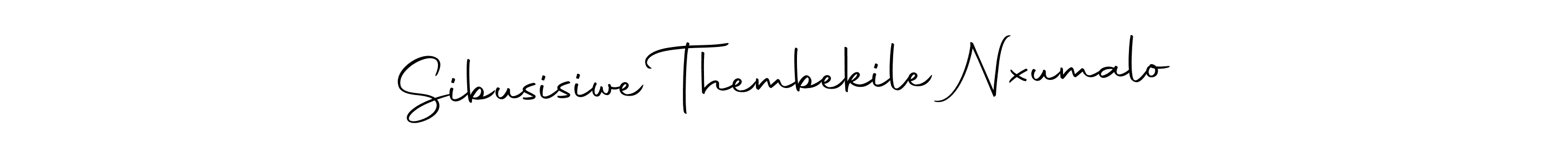 Create a beautiful signature design for name Sibusisiwe Thembekile Nxumalo. With this signature (Autography-DOLnW) fonts, you can make a handwritten signature for free. Sibusisiwe Thembekile Nxumalo signature style 10 images and pictures png
