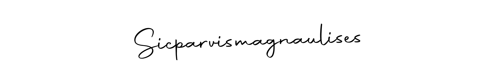 You can use this online signature creator to create a handwritten signature for the name Sicparvismagnaulises. This is the best online autograph maker. Sicparvismagnaulises signature style 10 images and pictures png