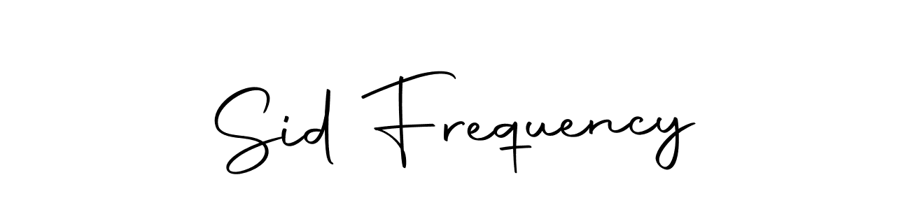 Make a beautiful signature design for name Sid Frequency. Use this online signature maker to create a handwritten signature for free. Sid Frequency signature style 10 images and pictures png