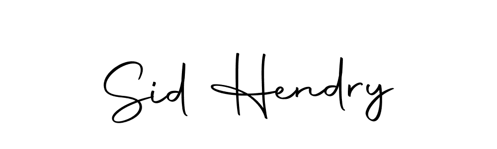 Also we have Sid Hendry name is the best signature style. Create professional handwritten signature collection using Autography-DOLnW autograph style. Sid Hendry signature style 10 images and pictures png