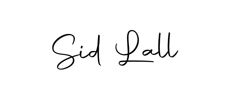 Create a beautiful signature design for name Sid Lall. With this signature (Autography-DOLnW) fonts, you can make a handwritten signature for free. Sid Lall signature style 10 images and pictures png