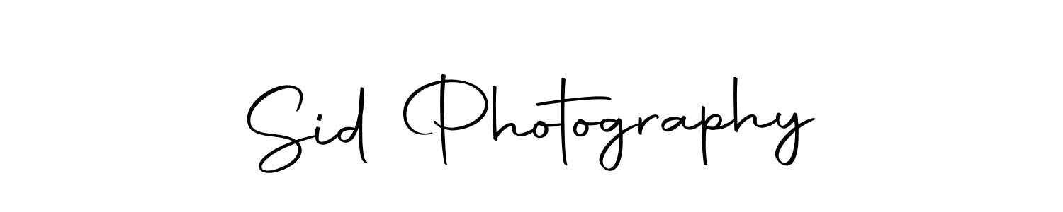 Design your own signature with our free online signature maker. With this signature software, you can create a handwritten (Autography-DOLnW) signature for name Sid Photography. Sid Photography signature style 10 images and pictures png