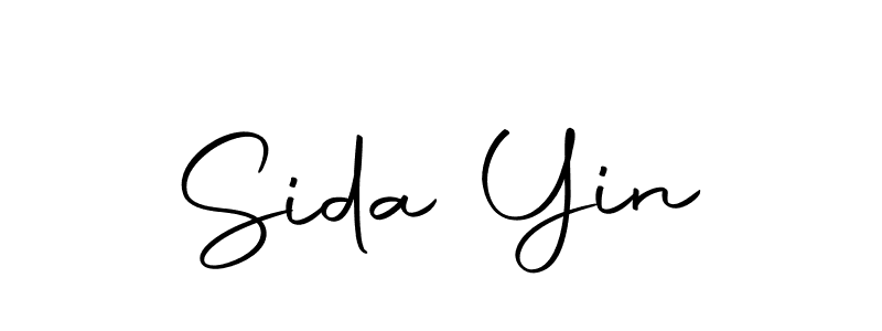 Make a beautiful signature design for name Sida Yin. Use this online signature maker to create a handwritten signature for free. Sida Yin signature style 10 images and pictures png