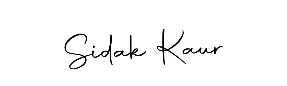 Make a short Sidak Kaur signature style. Manage your documents anywhere anytime using Autography-DOLnW. Create and add eSignatures, submit forms, share and send files easily. Sidak Kaur signature style 10 images and pictures png