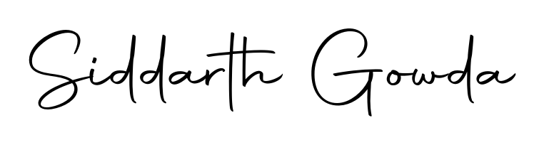 Master the art of signing with Siddarth Gowda written in fluent Autography-DOLnW script. A great template to practice and refine your handwriting. Siddarth Gowda signature style 10 images and pictures png