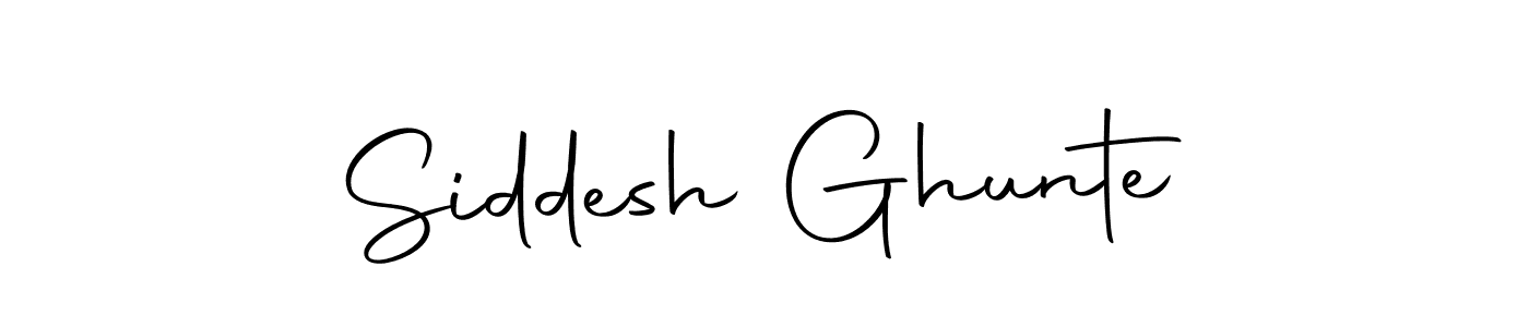 Use a signature maker to create a handwritten signature online. With this signature software, you can design (Autography-DOLnW) your own signature for name Siddesh Ghunte. Siddesh Ghunte signature style 10 images and pictures png