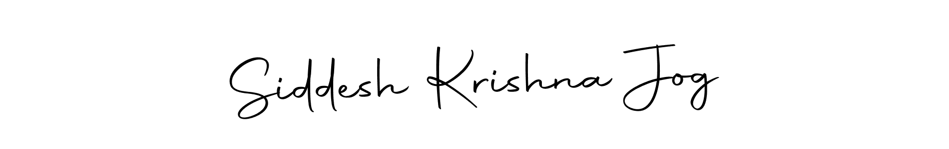 How to make Siddesh Krishna Jog name signature. Use Autography-DOLnW style for creating short signs online. This is the latest handwritten sign. Siddesh Krishna Jog signature style 10 images and pictures png
